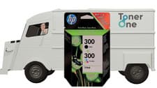 Image of Original HP 300 Black and tri colour Ink Cartridge Reduced Warehouse - CN637EE