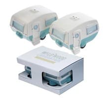 Image of SALT & PEPPER CRUET SET CARAVAN Style Home Decoration Gift Set
