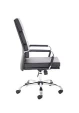 Image of Advocate Medium Back Bonded Leather Executive Office Chair with Arms