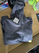 Image of Puma Hoodie Mens Grey S Pullover Jumper Big Logo
