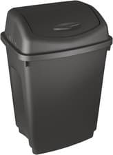 Image of 50L 50 Litre Large Plastic Swing Bin Flip Top Home Kitchen Rubbish Waste Dustbin