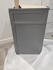 Image of 500mm Grey Back to Wall Toilet Unit Only - Avebury BeBa_27042