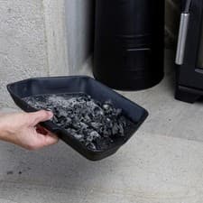 Image of Rosedale Classic Black Ashpan For 16 Inch Opening Fire Grate Fireplace Coal Pan