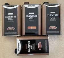 Image of Colron Danish Oil - 2 x 500ml SEALED TINS = 1000ml = 1 Litre CHOICE OF COLOURS