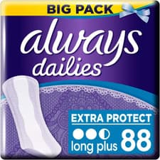 Image of Always Dailies Extra Protect Long plus Pantiliners 480G - 88Pc