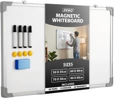 Image of MAGNETIC WHITEBOARD SMALL LARGE WHITE BOARD DRY WIPE NOTICE OFFICE SCHOOL HOME