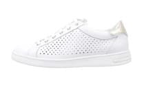 Image of Geox Women's D Jaysen B Sneakers In White & Gold - UK 5 / EU 38