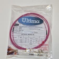 Image of Ultima OM4 LC-LC Duplex Fibre Patch Lead 2m Multimode 50 LSZH Violet