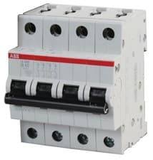 Image of Abb - S204-B40 - Circuit Breaker, Thermal Mag, 4 Pole,40a
