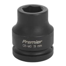 Image of Sealey Is3419 Impact Socket 19Mm 3/4In Sq Drive