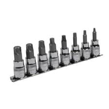 Image of Sealey Hex Socket Bit Set Lock-On™ 8 Pieces 3/8"Sq Drive Metric - AK65601