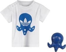 Image of Adidas Originals Baby Trefoil Boys T-Shirt + Sand Shovel Birth Blue 74