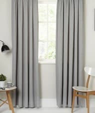 Image of Thermal Blackout Curtains Ready Made Eyelet Ring Top or Pencil Pleat + Tie Backs