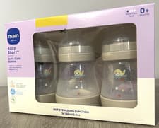 Image of MAM EASY START ANTI-COLIC BOTTLE SET 3 X 160ML 0M+ NEUTRAL UNISEX BABY SEAL