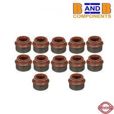 Image of VALVE STEM SEALS x 12 ELRING 553.190 AUDI BMW FIAT FORD SEAT VAUXHALL VW A3288