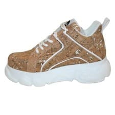 Image of Buffalo CLD Corin Vegan Cork White Sneaker Women's US Size 6.5 - NIB