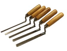 Image of Flat Carbon Steel Finger Pointing Trowel Strong Brick Jointer Tuck Bricklayer