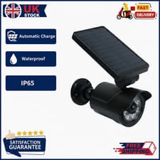 Image of 8 LED Solar Security Wall Light PIR Motion Sensor Dummy CCTV IP65