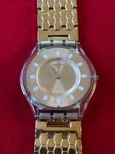 Image of SWATCH WATCH SFE100G RED FORT LADIES SWATCH SKIN ORIGINAL 2015