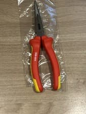 Image of 1 x KENNEDY VDE 1000V LONG NOSE PLIERS 200MM MADE IN ENGLAND