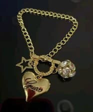 Image of Bracelet Gold Plated Crystal  "Guess" Costume Jewellery New 