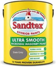 Image of Sandtex Masonry Paint 5L Ultra Smooth Quality Waterproof All 24 Colours