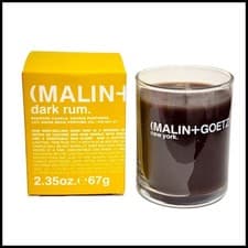 Image of Malin + Goetz Dark Rum Scented Candle 2.35 oz. 67g Travel Size New In Box