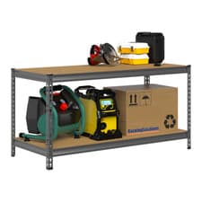 Image of Heavy Duty Sturdy Grey Work Bench 900mm H x 1200mm W x 600mm D