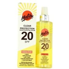 Image of Malibu Clear All Day Protection Spray SPF 20 250ml
