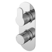 Image of Nuie Arvan Thermostatic Concealed Shower Valve & Diverter Dual Handle - Chrome