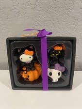 Image of Hello Kitty Halloween Pumpkin & Skulls Salt and Pepper Shakers