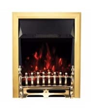 Image of FOCAL POINT BLENHEIM BRASS LED ELECTRIC FIRE