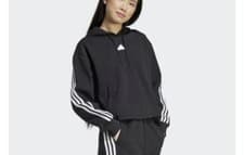 Image of Adidas Women's Future Icon 3-Stripes Sleeve Hoodie, Black, XS, S, or M