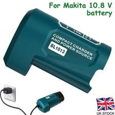 Image of Battery Charger Adapter with USB Port & DC 12V Outlet for Makita 10.8V Battery