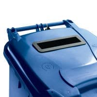 Image of Confidential Waste Wheelie Bin 140 Litre Blue 377891