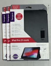 Image of Targus Black Protective Case, iPad Pro 11inch  2nd Gen, Durable Cover Set Of 3
