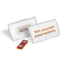 Image of Durable Name Badge CLICK FOLD w/Magnet Place/Hold 40x75 (Pack of 10) 825919