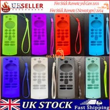 Image of Fire Stick TV Cover Case (3rd Gen) Alexa Remote 2021/2024 Anti Slip Silicone 4k