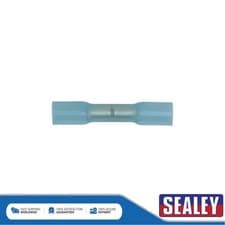 Image of Sealey Heat Shrink Butt Connector Terminal 5.8mm Blue Pack of 100 BTSB100