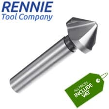 Image of 3 Flute 90 Degree Countersink HSS Cobalt - All Sizes HSS-CO - Chamfer Deburring