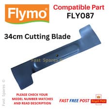 Image of FLYMO EasiStore 340R Li Metal Cutting Blade 34cm Lawn Mower FAST SPARES