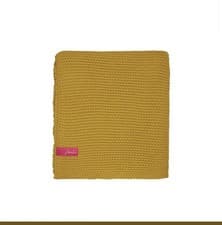 Image of Joules Throw Blanket MOSS STITCH THROW 140X200CM YELLOW