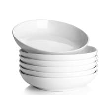 Image of Salad Pasta Bowl Serving Bowl Set White Porcelain Crockery Dishwasher Safe Gift