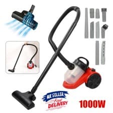 Image of Bagless Cylinder Vacuum Cleaner 1000W Compact Lightweight Powerful Cyclonic Vac
