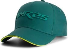 Image of Aston Martin F1 Team AMR25 Raised Logo Print  Baseball Cap Green 2025 Adults