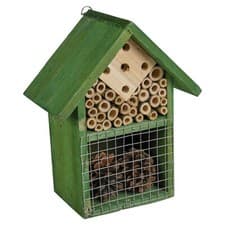 Image of Wooden Insect Bug Hotel House Outdoor Garden Natural Shelter Bees Flies Ladybird