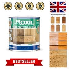 Image of Roxil Wood Protection Cream 1L - Protects Wood Up to 10 , Clear Finish