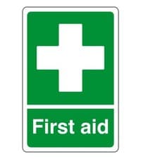 Image of First aid - safety sign - AED sign, first aid stickers, first aid kit - for ind