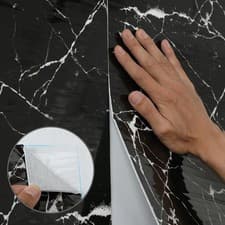 Image of 3M Thick Marble Wallpaper Kitchen Bathroom Waterproof Self-adhesive Wall Sticker