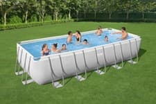 Image of Bestway Power Steel 21 Ft 6.40 × 2.74 × 1.32m Power Steel Rectangular Pool Set